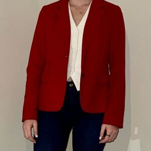 Banana Republic Vibrant Red Blazer